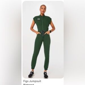 EUC figs rafela green Jumpsuit